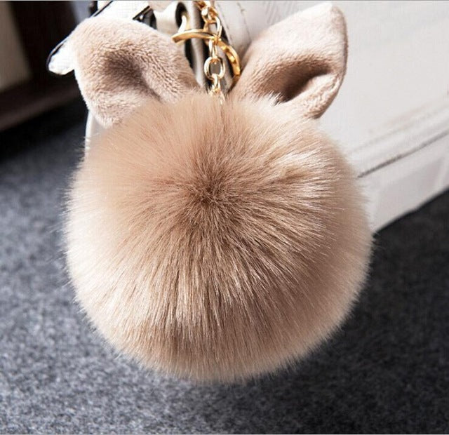 Unicorn PomPom Keychain