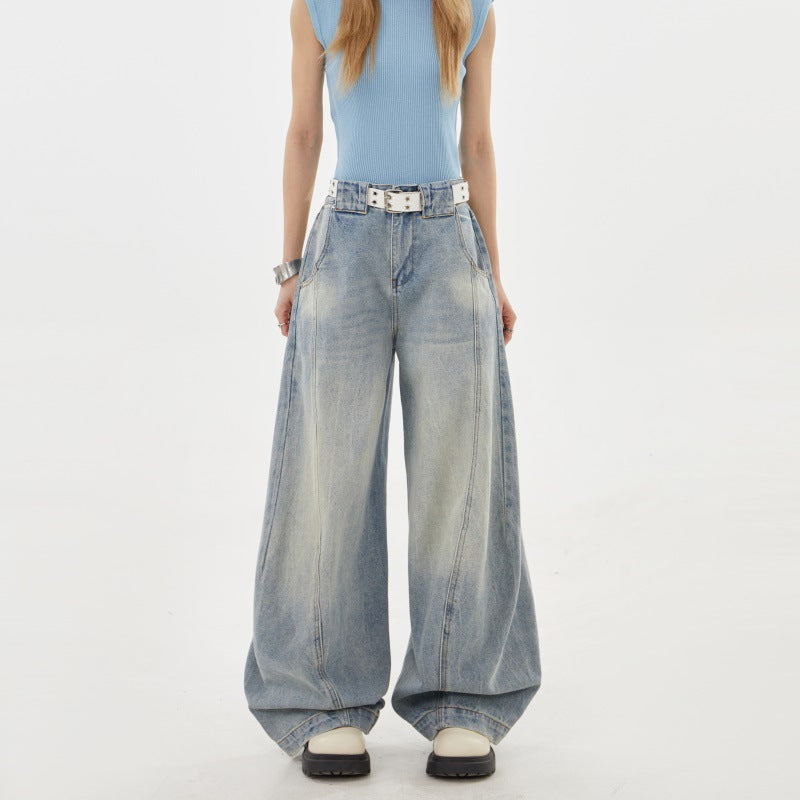 Irregular Deconstruction Design Jeans