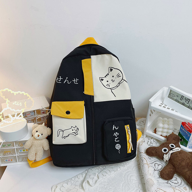 Large Capacity Student Backpack for Girls
