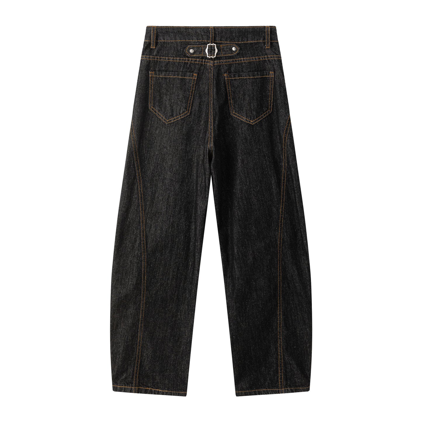 Harajuku Style Curved Wide Leg Jeans - Casual Loose Fit