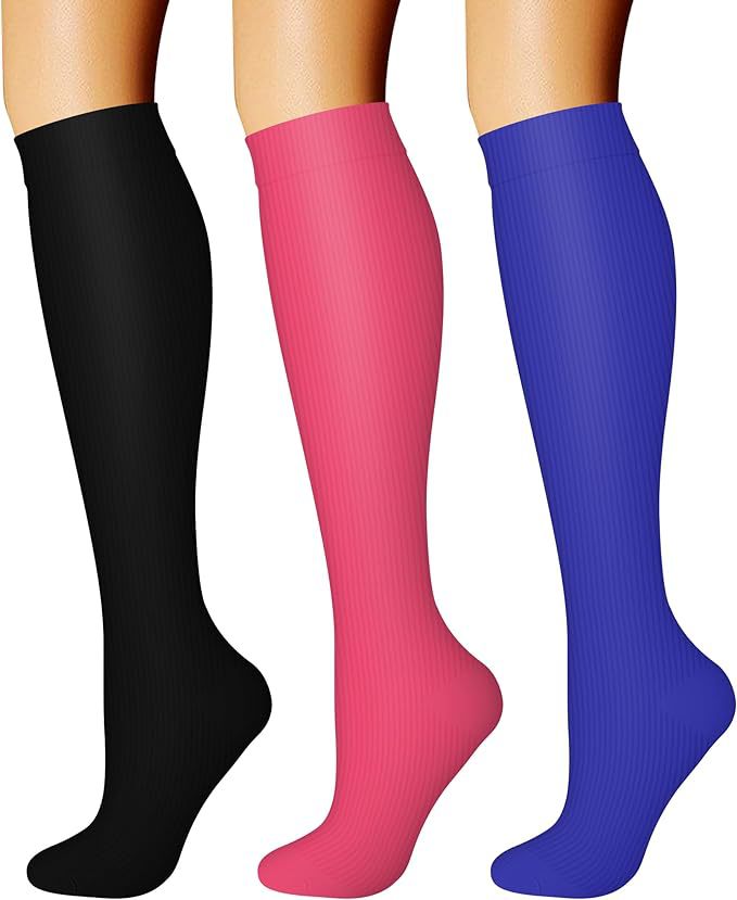 Sports Compression Socks - Long Tube Calf Socks for Skipping Rope and Cycling