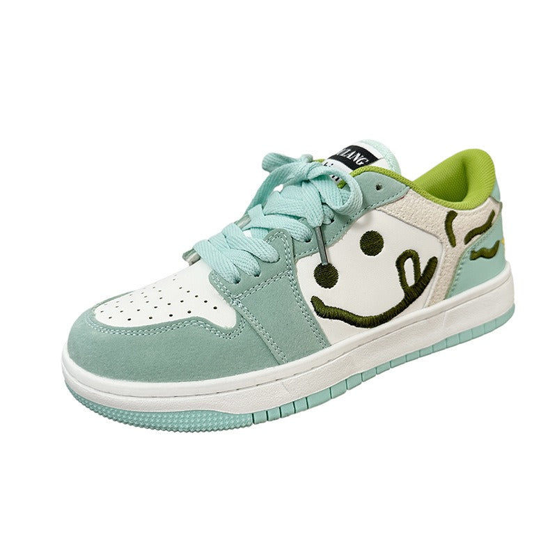 Mint Green Skate Shoes - Harajuku Style Casual Footwear