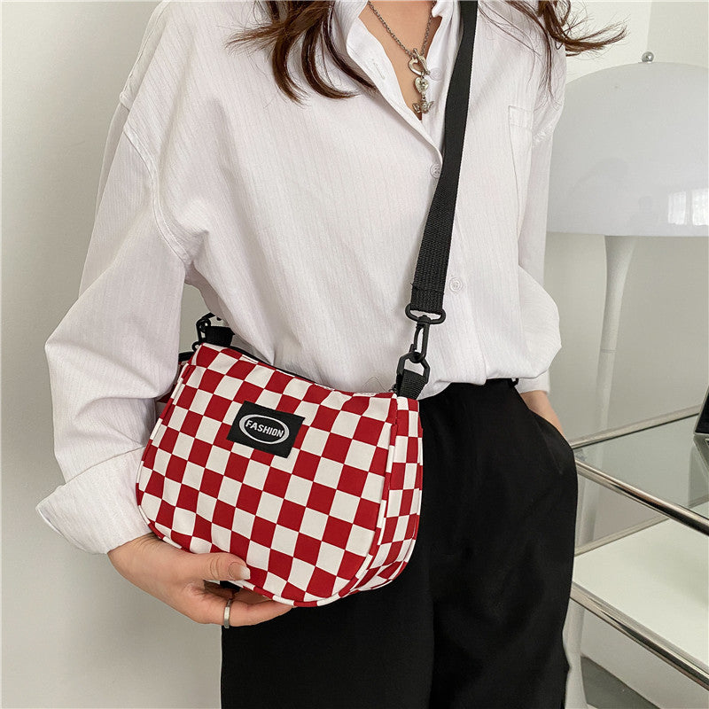 Harajuku Style Lattice Messenger Bag - Urban Chic