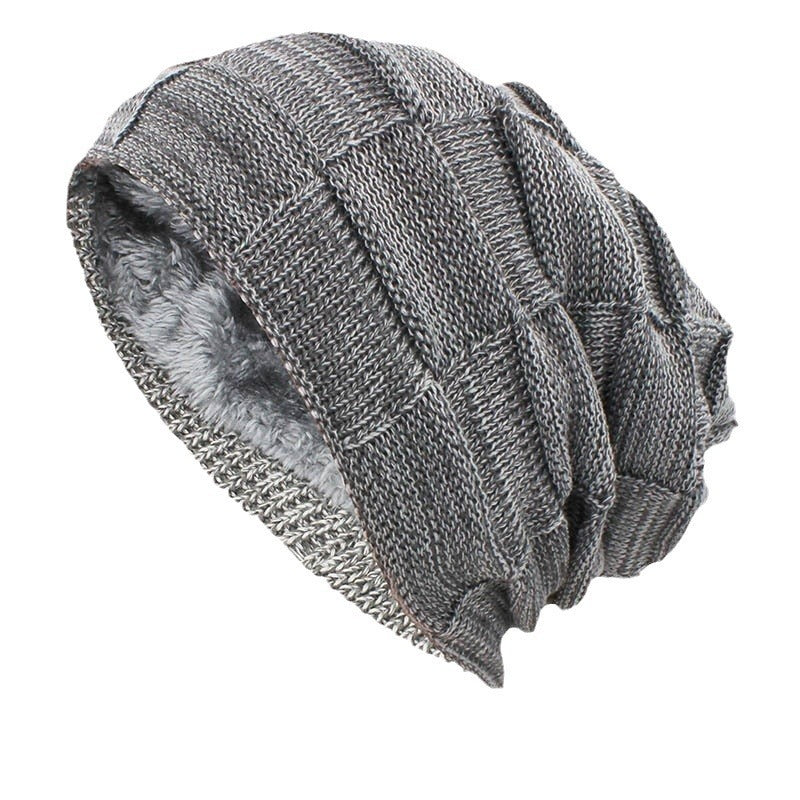Unisex Plush Pullover Hat - Knitted Ear Protection
