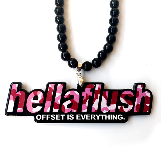 Harajuku Style Pink Green Camouflage Hellaflush Pendant