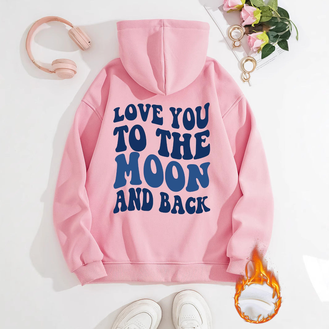 Hooded Long Sleeve Fleece Hoodie with Kangaroo Pocket