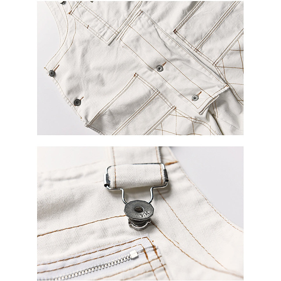 Vintage Japanese Style Workwear Overalls for Men