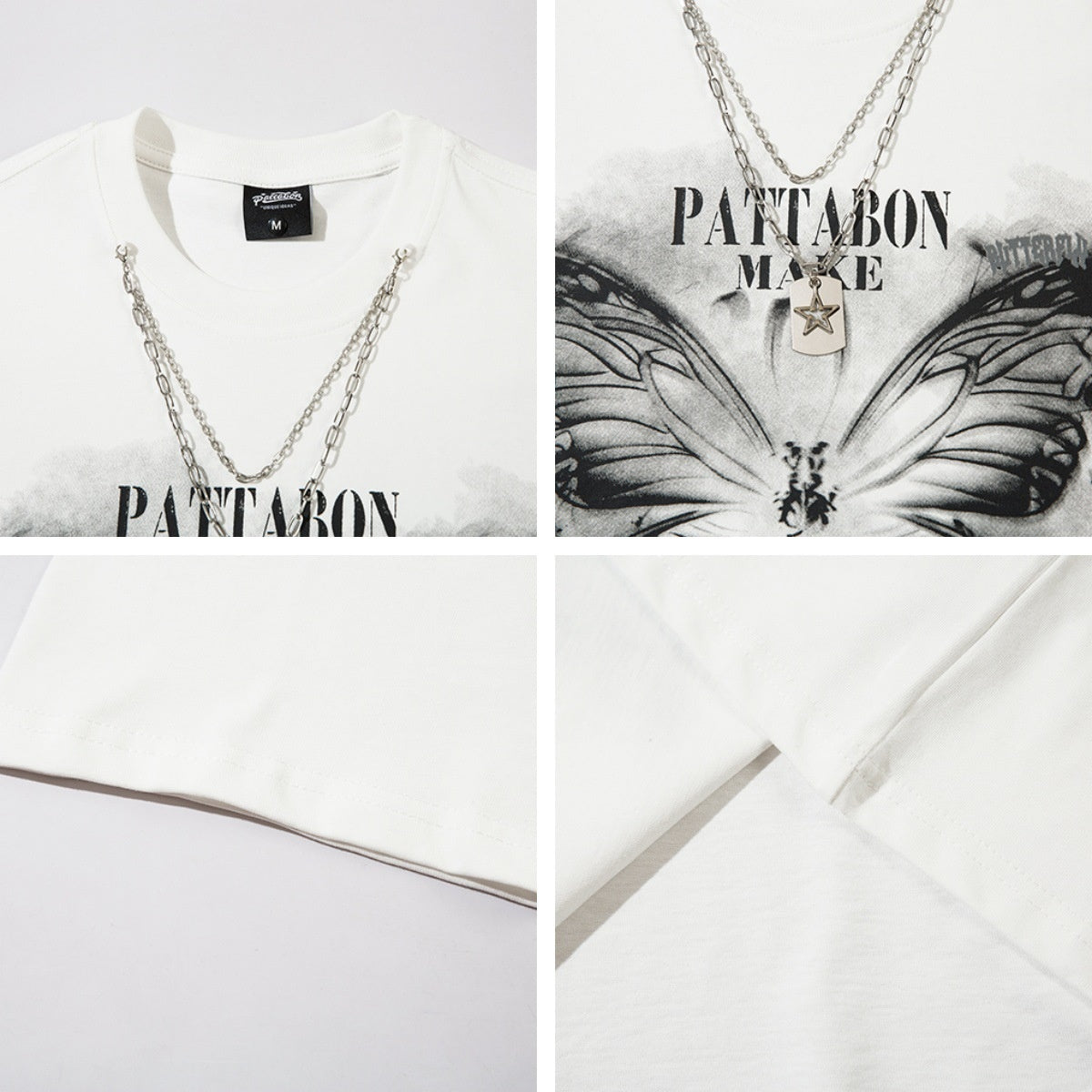 High Street Butterfly Print T-Shirt