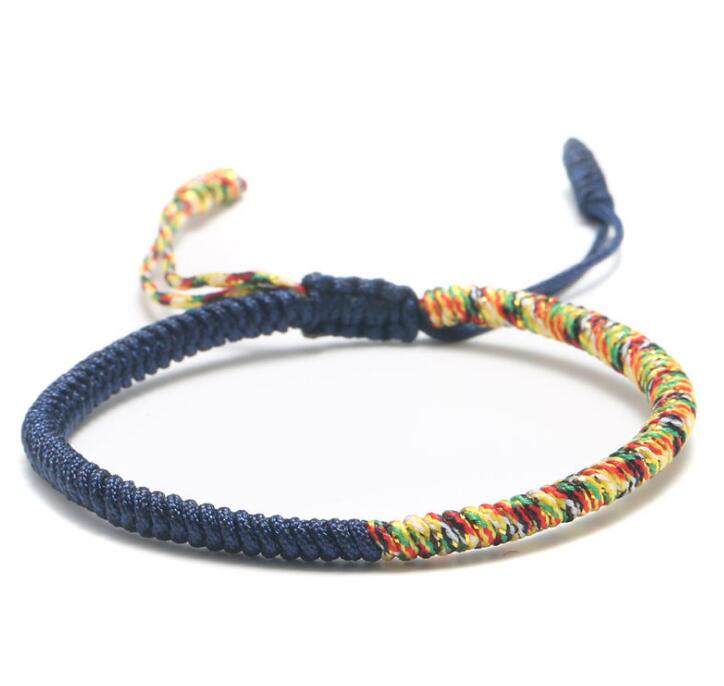 10pcs Multi Color Tibetan Buddhist Good Luck Charm Bracelets