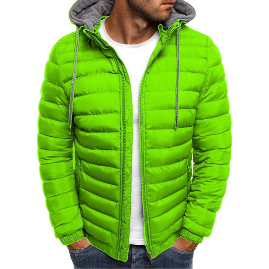 Men's Harajuku Style Hooded Down Cotton Coat