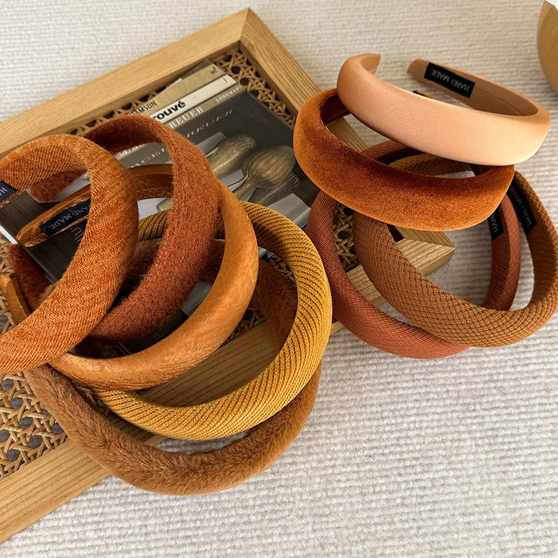High-Ceiling Maillard-Colored Headband for Women