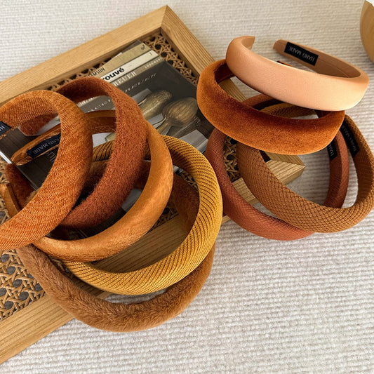 High-Ceiling Maillard-Colored Headband for Women