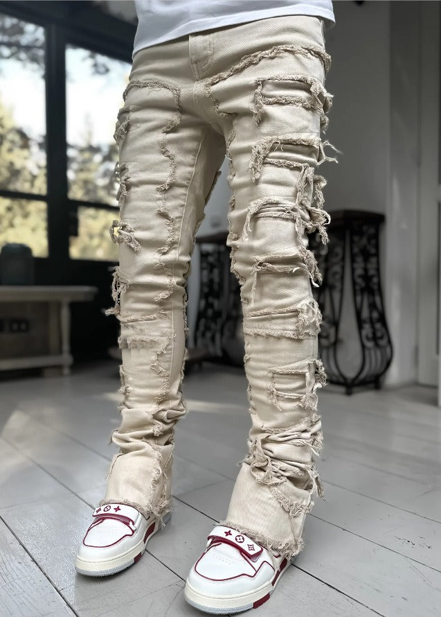 Men's Harajuku Style Denim Straight Leg Pants