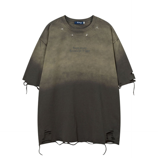 Retro Washed Tie-dye Short Sleeve T-shirt