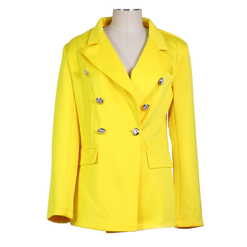 Harajuku Style Double Breasted Slim Fit Blazer