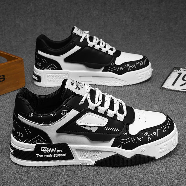 Men's Thick Soled Shoes - Breathable & Stylish Harajuku Fashion