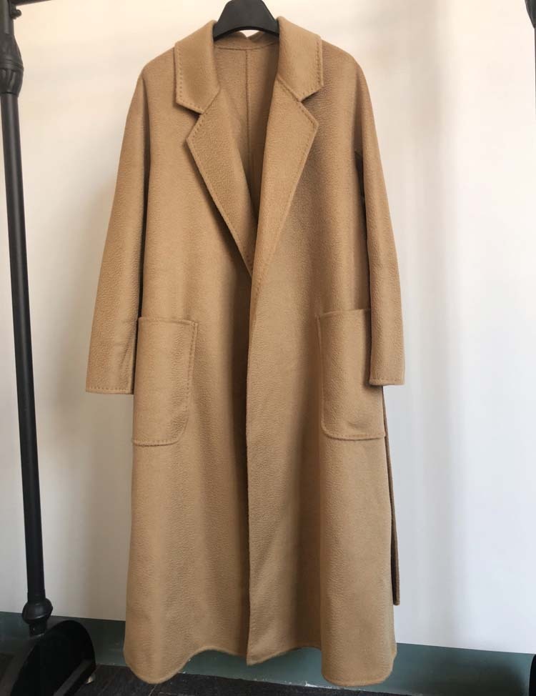 Harajuku Style Double-Sided Wool Coat for Women