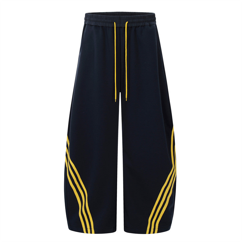 Harajuku Color Block Three-Stripes Casual Pants