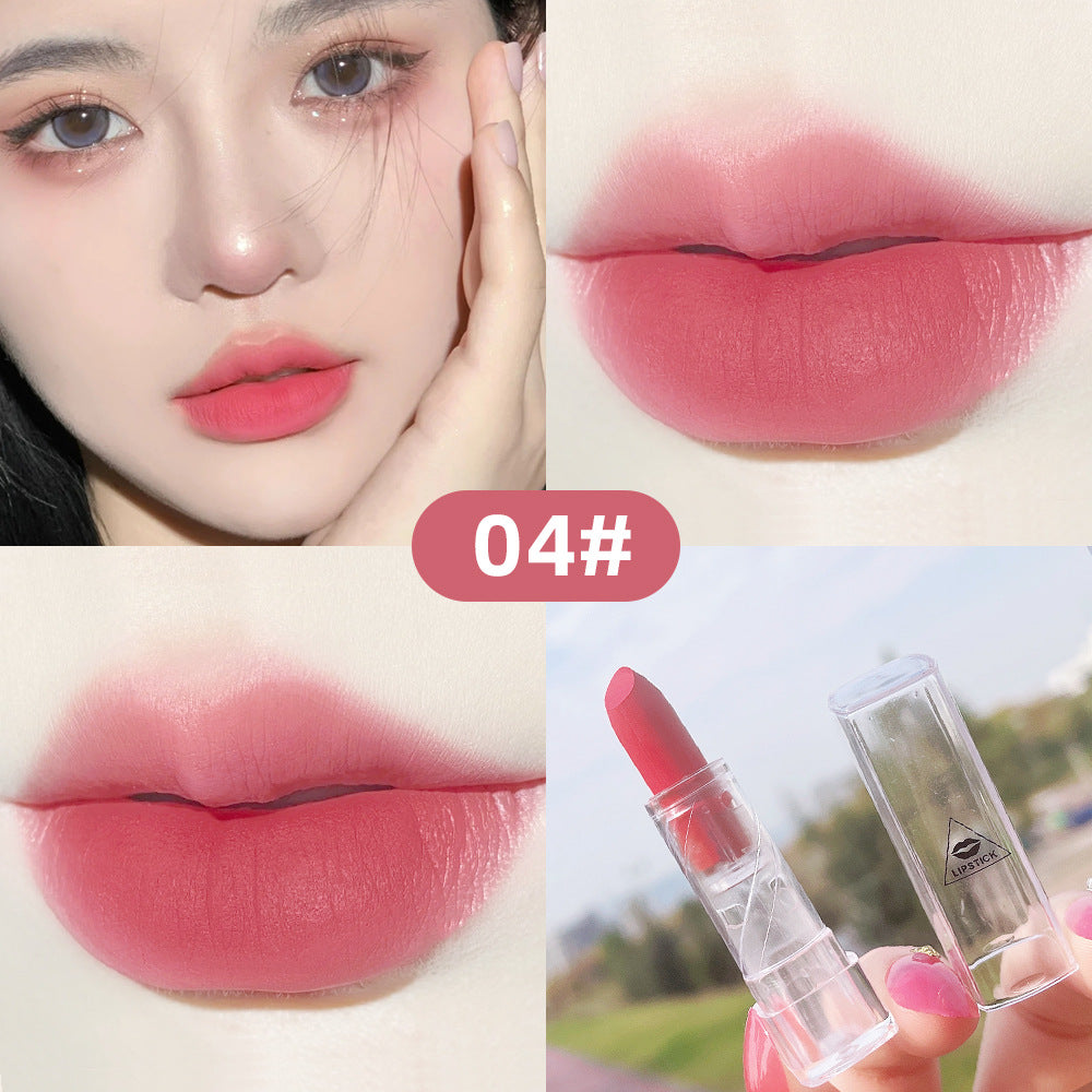 Playful Peach Pink Matte Lipstick - Harajuku Style