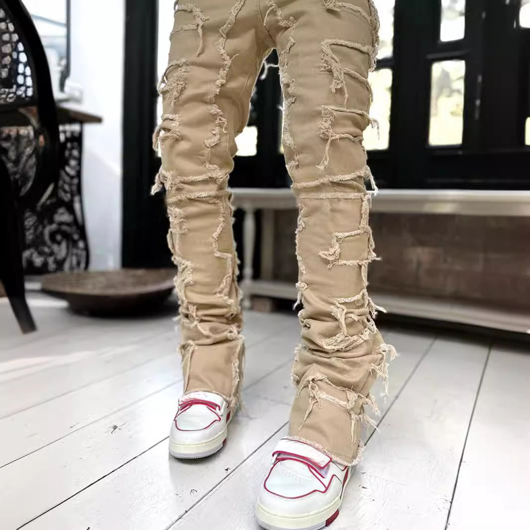 Men's Harajuku Style Denim Straight Leg Pants
