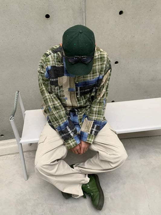 Playful Plaid Loose Casual Top