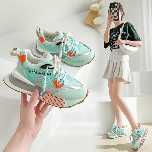 Harajuku Style Women's Mesh Breathable Summer Leather Shoes
