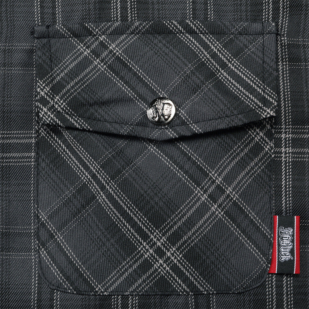 Harajuku Loose Plaid Short-Sleeved Shirt — Street Trend Cotton Blend