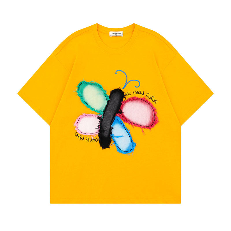 Retro Couple Tee - Trendy Short Sleeve T-Shirt