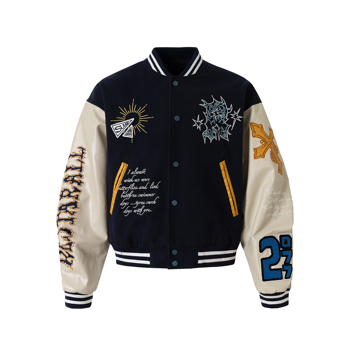 Embroidered Varsity Jacket