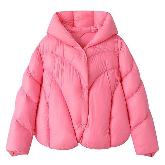 Harajuku Irregular Cape Down Jacket for Women