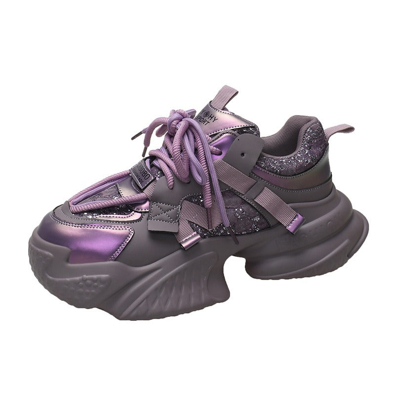 Playful Height-Increasing Women’s Dad Shoes