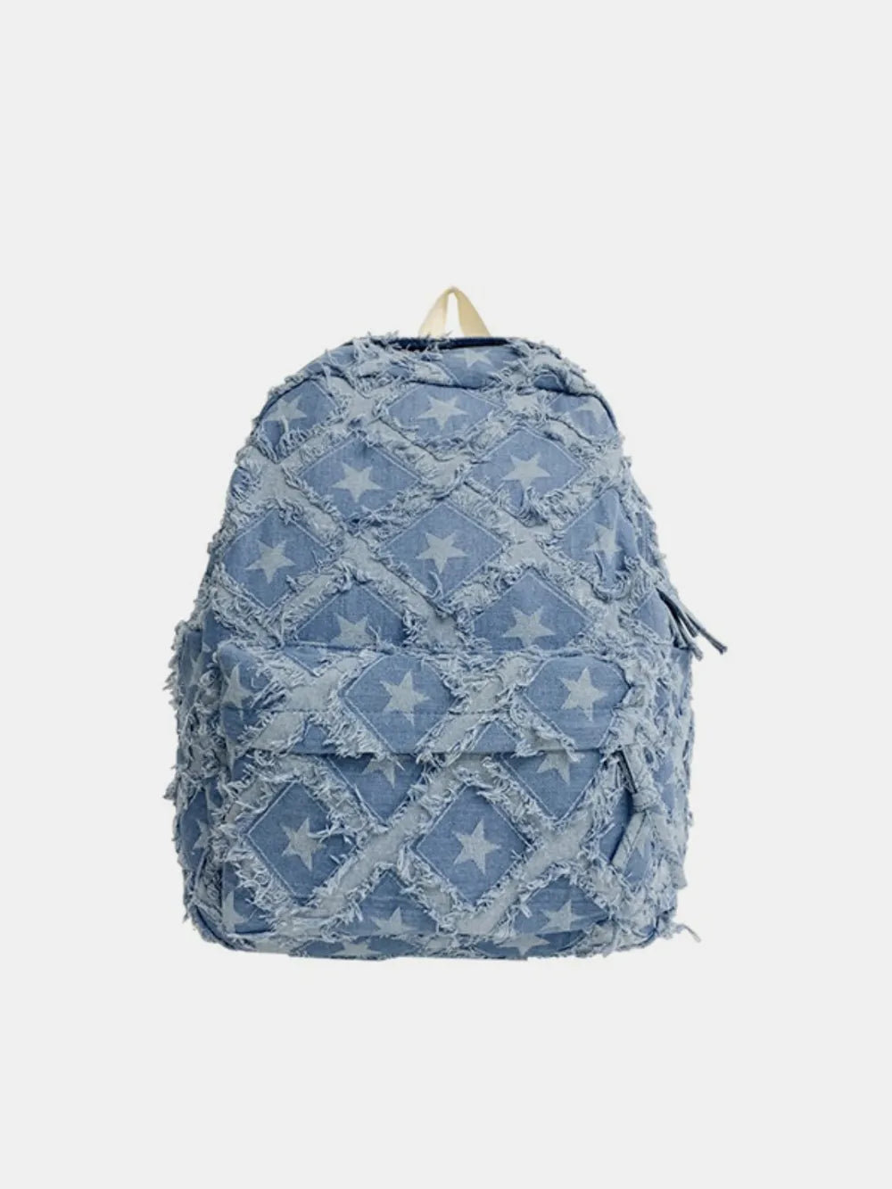 Playful Star Denim Backpack Bag