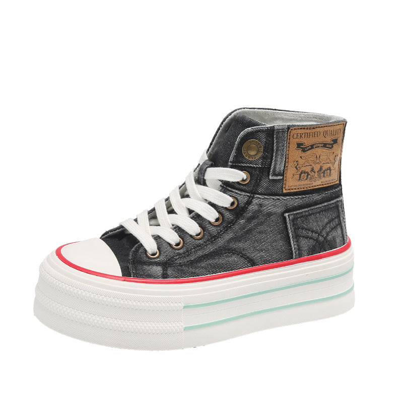 Harajuku Style High Top Canvas Shoes for Youth