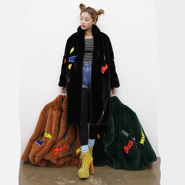 Long Sleeve Faux Fur Teddy Coat for Women