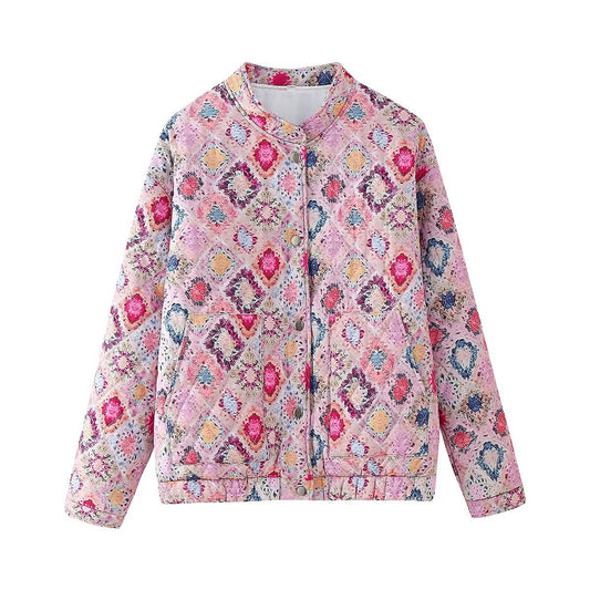 Women's Harajuku Street Fashion Printed Cotton Jacket