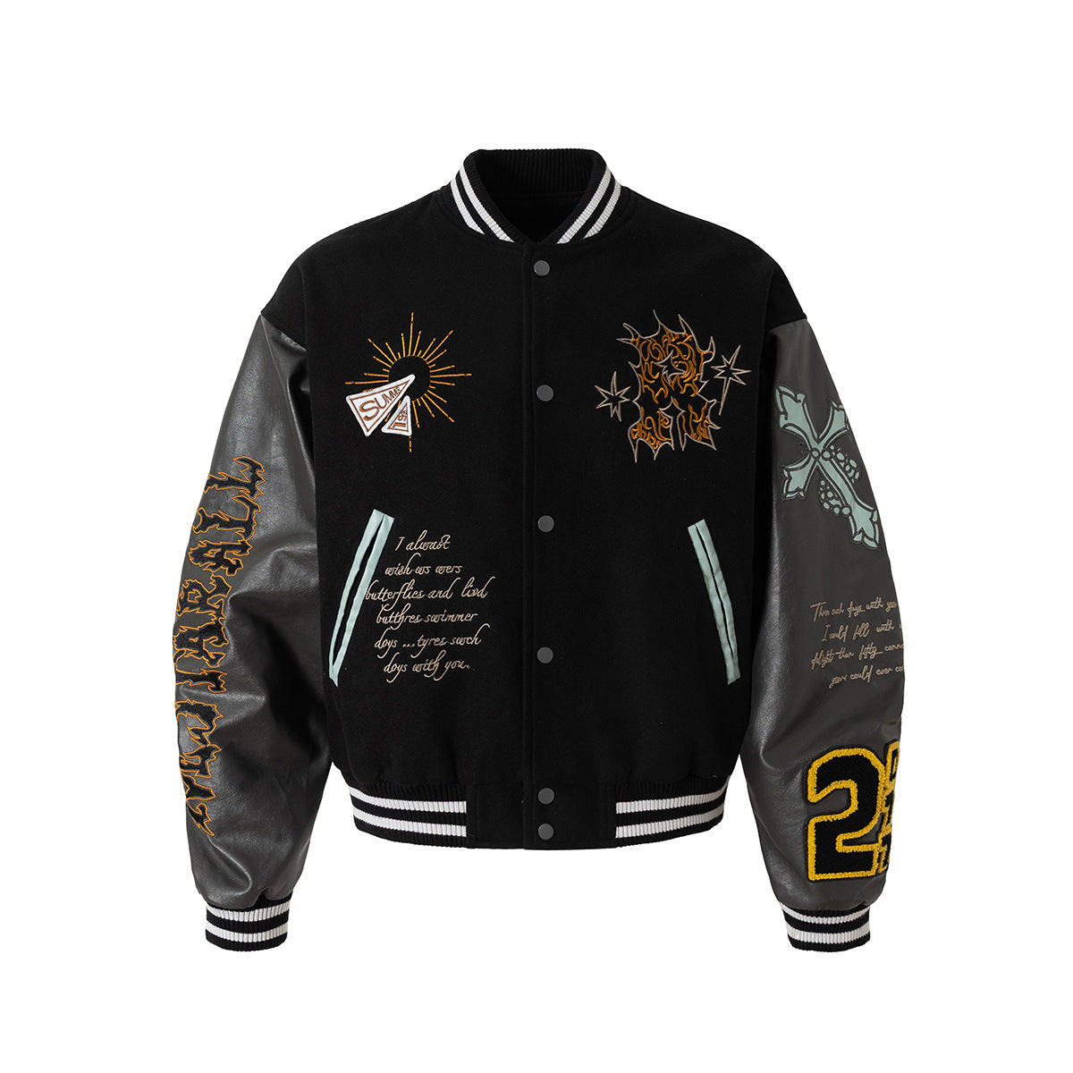 Embroidered Varsity Jacket
