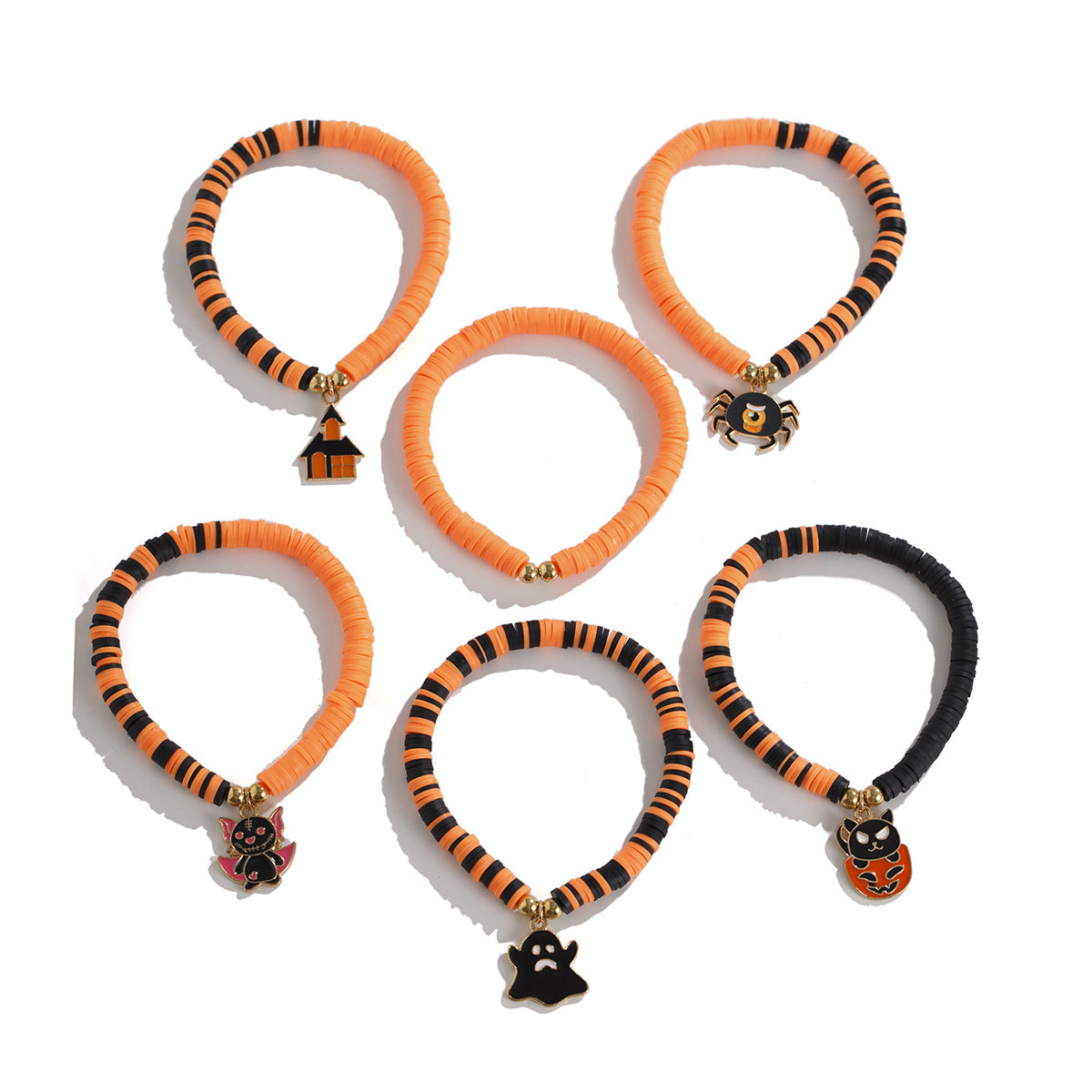 Gothic Pumpkin Charm Bracelet - Harajuku Style