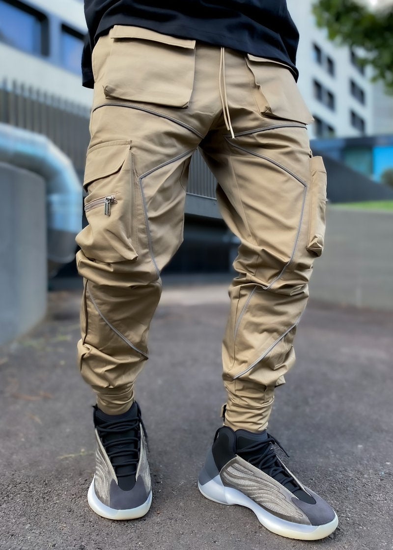 Korean Trendy Multi-Bag Overalls for Men