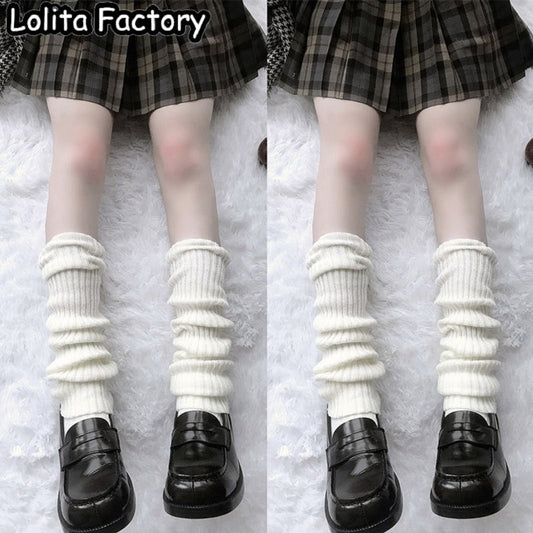 Japanese Lolita Sweet Girl Leg Warmers - Knitted Foot Covers