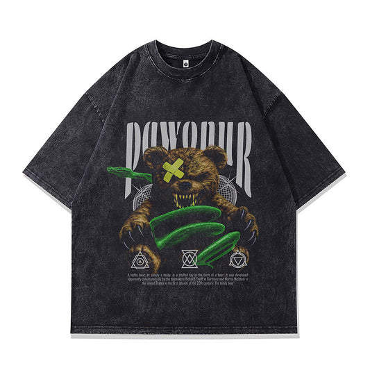 Men's Vintage Short Sleeve T-Shirt - Harajuku Style