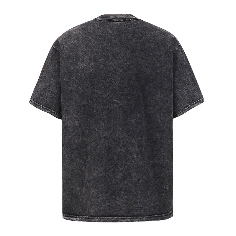 Harajuku Skull Print Pure Cotton Tee - Vintage Style