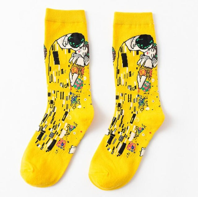 3D Retro Starry Night Art Socks – Unisex Funny Vintage Design