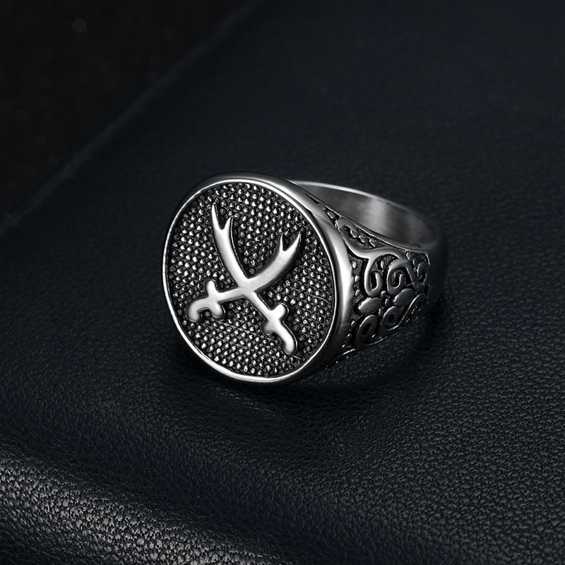 Crossed Swords Vintage Punk Style Jewelry