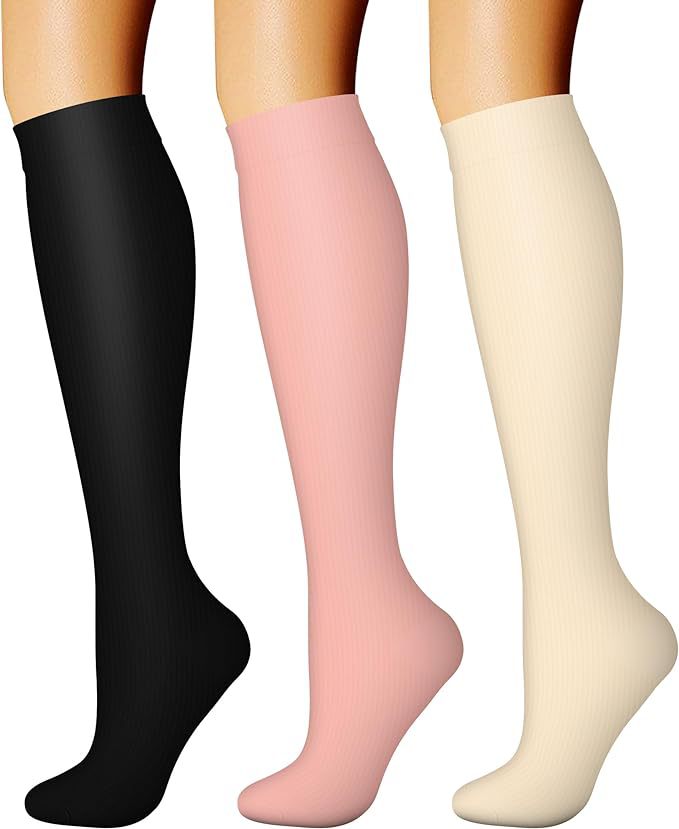 Sports Compression Socks - Long Tube Calf Socks for Skipping Rope and Cycling
