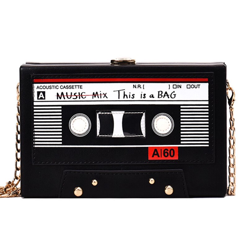Cute Cassette Tape Shoulder Bag - Harajuku Style