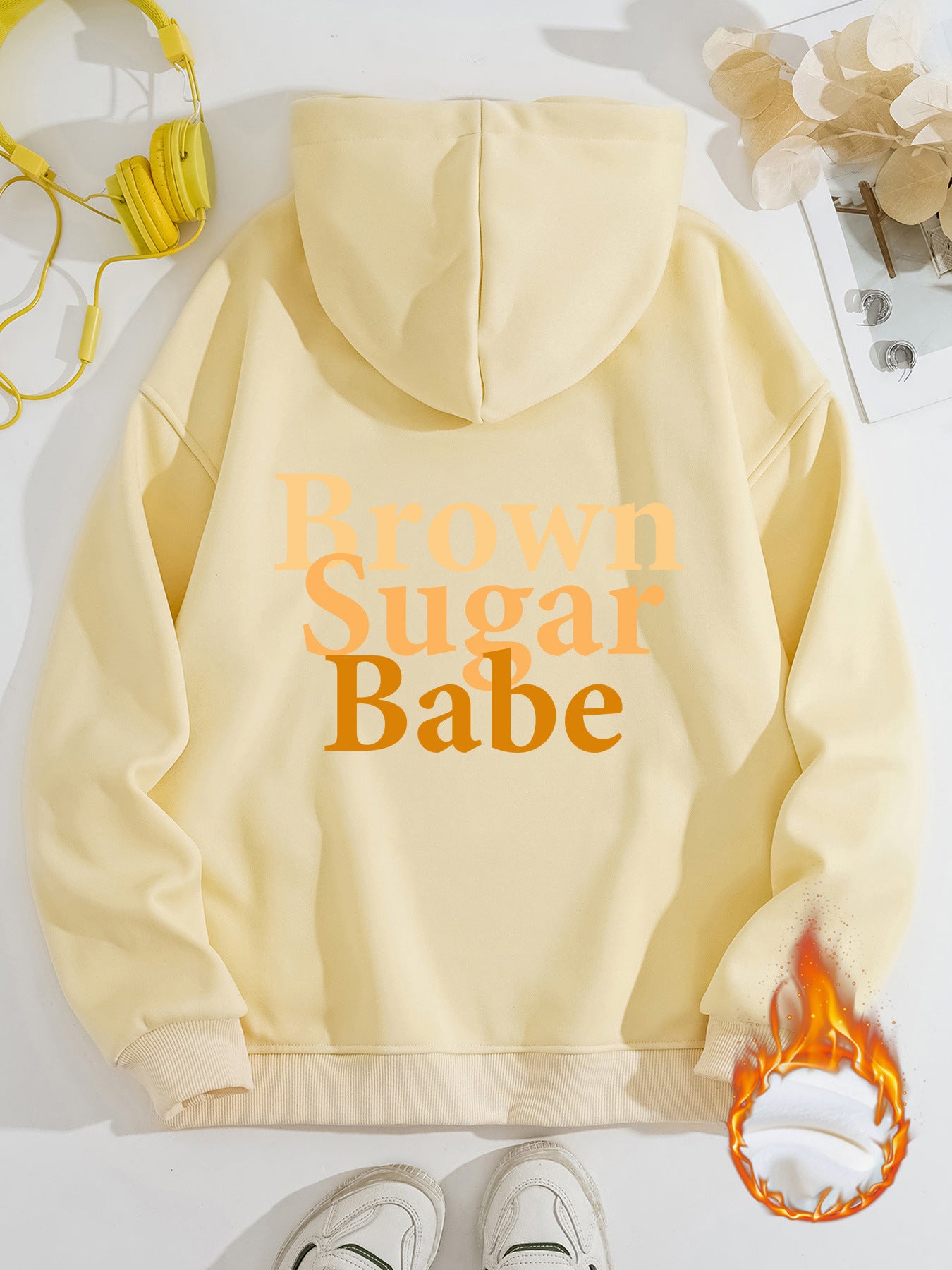 Brown Sugar Babe Thick Fleece Hoodie