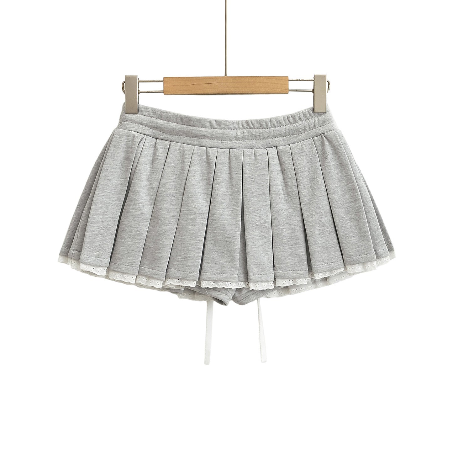 A-Line Pleated Mini Skirt