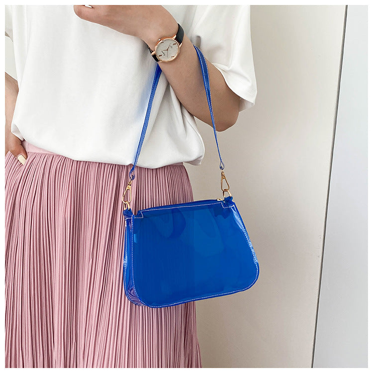 Transparent Jelly Baguette Bag - Harajuku Style
