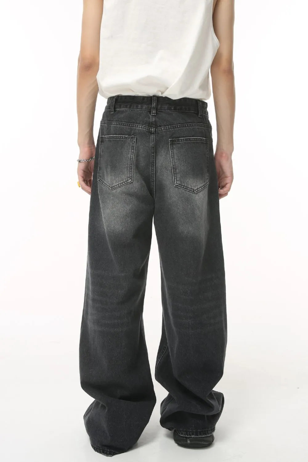 Playful Pocketed Wide Leg Jeans