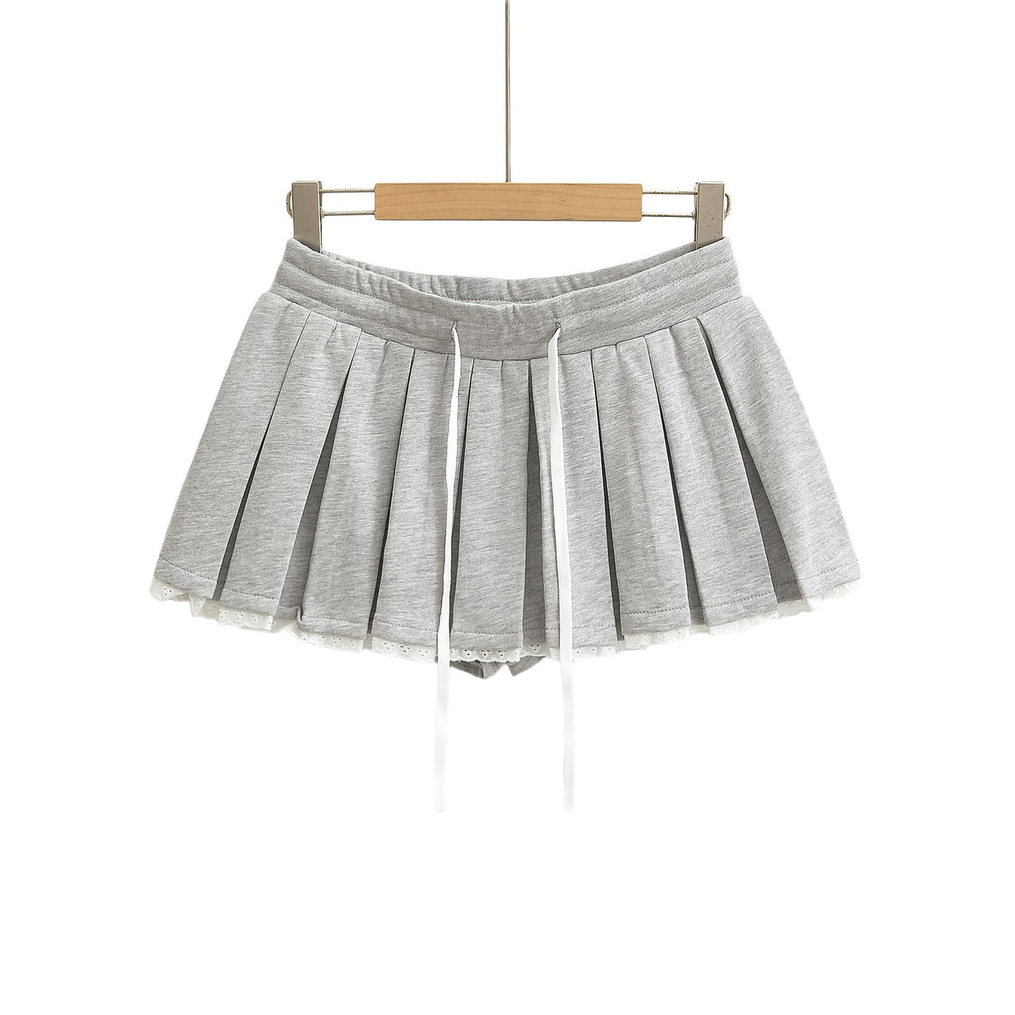 A-Line Pleated Mini Skirt